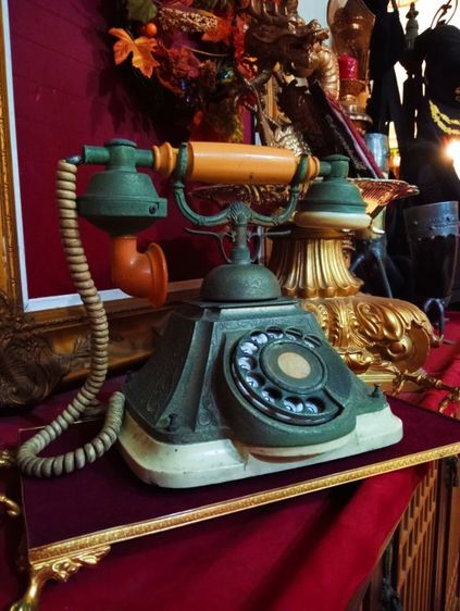ฝรั่งเศส.โทรศัพท์หลุยส์เก่าโบราณสุดงามสภาพเยี่ยม รูปที่ 3