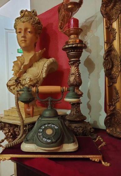ฝรั่งเศส.โทรศัพท์หลุยส์เก่าโบราณสุดงามสภาพเยี่ยม รูปที่ 12