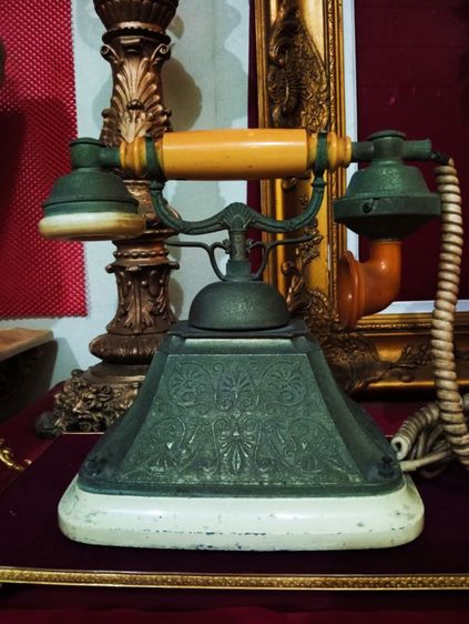 ฝรั่งเศส.โทรศัพท์หลุยส์เก่าโบราณสุดงามสภาพเยี่ยม รูปที่ 4