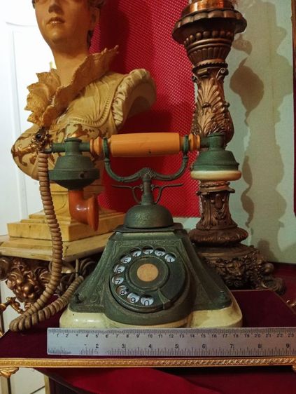 ฝรั่งเศส.โทรศัพท์หลุยส์เก่าโบราณสุดงามสภาพเยี่ยม รูปที่ 7