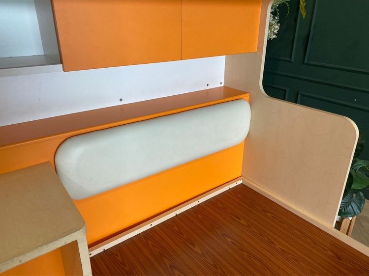 เตียงเด็ก 2 ชั้น ขนาด 3.5 ฟุต มีบันไดเก็บของ สีครีมส้ม ยี่ห้อ SB FURNITURE รูปที่ 13