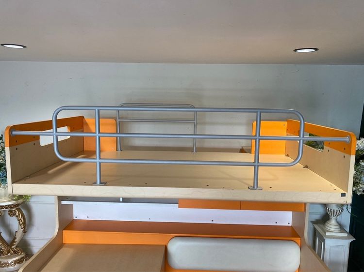 เตียงเด็ก 2 ชั้น ขนาด 3.5 ฟุต มีบันไดเก็บของ สีครีมส้ม ยี่ห้อ SB FURNITURE รูปที่ 10