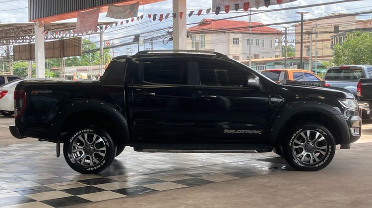 Ford Ranger 2017 2.2 Hi-Rider Wildtrak Pickup ดีเซล ไม่ติดแก๊ส เกียร์ธรรมดา ดำ รูปที่ 4