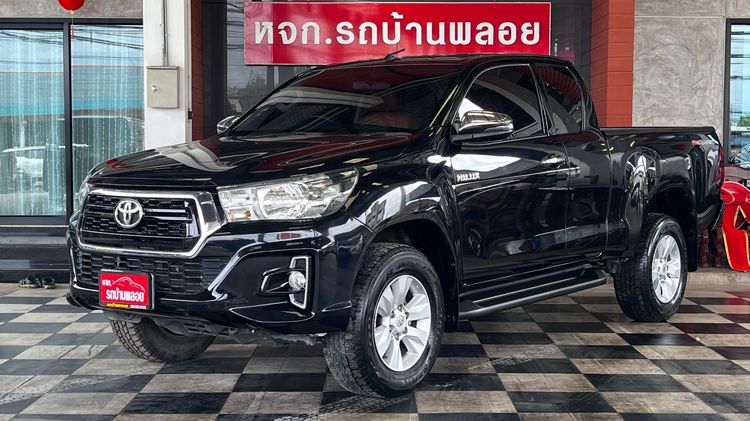 Toyota Hilux Revo 2018 2.4 Prerunner J Plus Pickup ดีเซล ไม่ติดแก๊ส เกียร์ธรรมดา ดำ