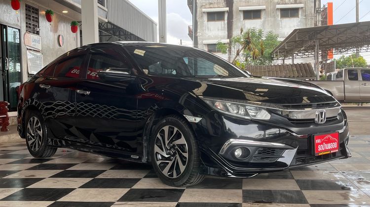 Honda Civic 2017 1.8 EL i-VTEC Sedan เบนซิน ไม่ติดแก๊ส เกียร์อัตโนมัติ ดำ รูปที่ 3