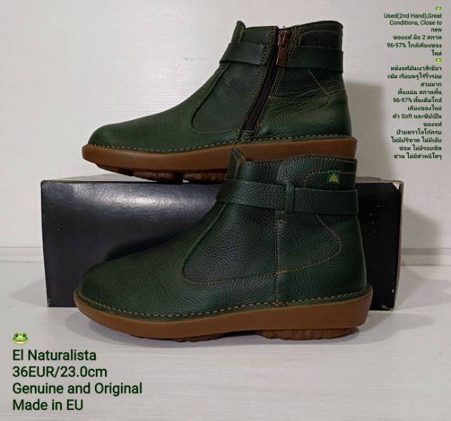 EL NATURALISTA Boots for Women 36EU(23.0cm) Original ของแท้ มือ 2 สภาพใกล้เคียงของใหม่, รองเท้าบู้ท El Naturalista หนังแท้ พื้นเต็ม งดงามมาก รูปที่ 15