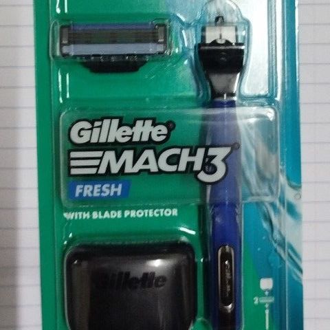 มีดโกนหนวดสำหรับผู้ชาย​ Gillette Mach3​ 1 Razor 2 Blade Refills​  รูปที่ 3