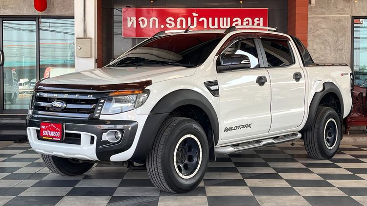 Ford Ranger 2014 2.2 Hi-Rider Wildtrak Pickup ดีเซล ไม่ติดแก๊ส เกียร์อัตโนมัติ ขาว