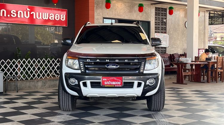 Ford Ranger 2014 2.2 Hi-Rider Wildtrak Pickup ดีเซล ไม่ติดแก๊ส เกียร์อัตโนมัติ ขาว รูปที่ 2