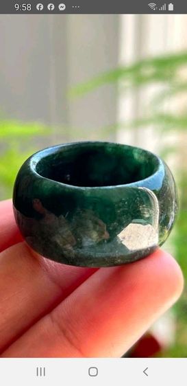 แหวน หยกเขียวพม่าแท้ Natural Jadeite A-Jade รูปที่ 2