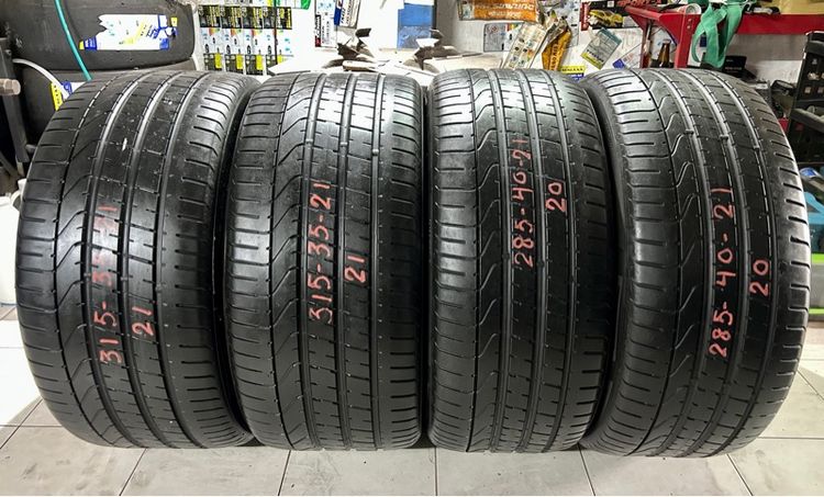 PIRELLI PZERO 285 40 21 315 35 21 หน้าหลังครบชุด
