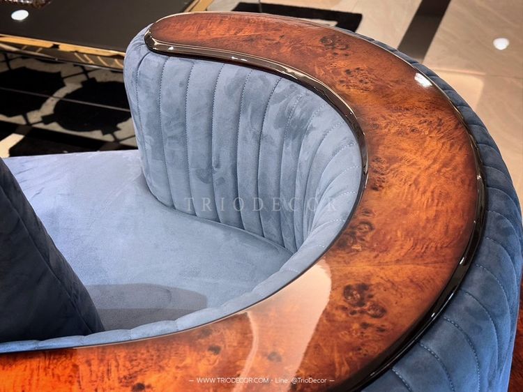 ANCONA Luxurious Italian Sofa โซฟาหรูลัคชัวรี่ ทรงโค้ง รุ่น แอนโคน่า รูปที่ 13