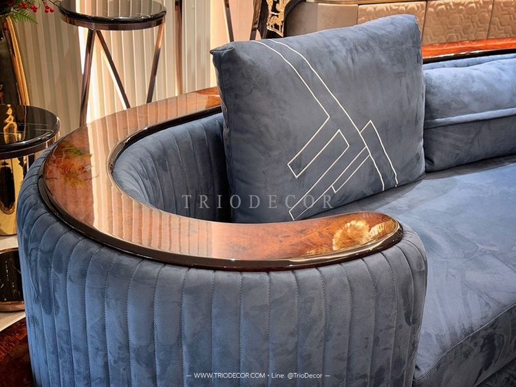 ANCONA Luxurious Italian Sofa โซฟาหรูลัคชัวรี่ ทรงโค้ง รุ่น แอนโคน่า รูปที่ 7