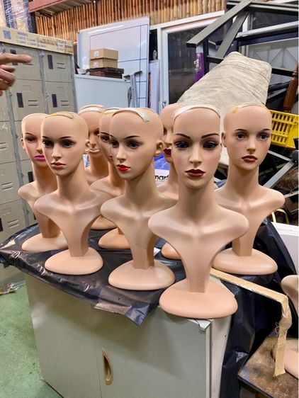 หัวหุ่นผู้หญิงผู้ชาย สำหรับสวมวิกผมโชว์ รูปที่ 8