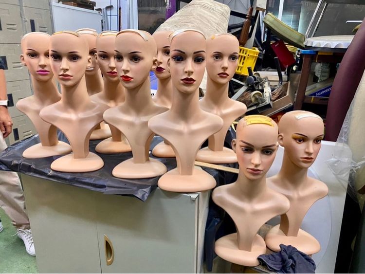 หัวหุ่นผู้หญิงผู้ชาย สำหรับสวมวิกผมโชว์ รูปที่ 5