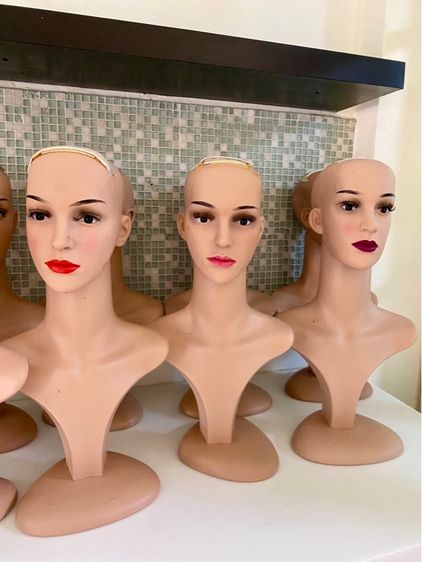หัวหุ่นผู้หญิงผู้ชาย สำหรับสวมวิกผมโชว์ รูปที่ 2
