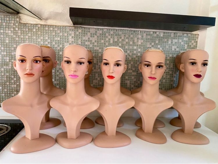 หัวหุ่นผู้หญิงผู้ชาย สำหรับสวมวิกผมโชว์