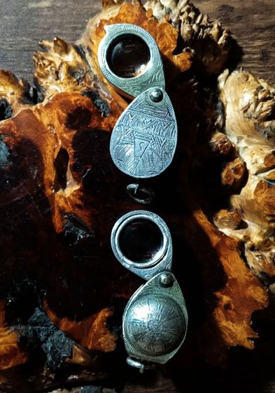 กล้องส่องพระเนื้อเงินแท้เลนส์แก้วจากเยอรมันเก่าโบราณสภาพเยี่ยม รูปที่ 11