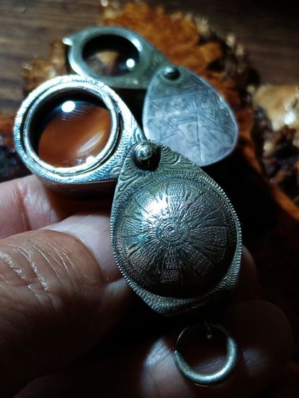 กล้องส่องพระเนื้อเงินแท้เลนส์แก้วจากเยอรมันเก่าโบราณสภาพเยี่ยม รูปที่ 3