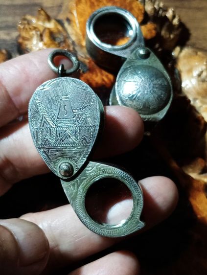 กล้องส่องพระเนื้อเงินแท้เลนส์แก้วจากเยอรมันเก่าโบราณสภาพเยี่ยม รูปที่ 14