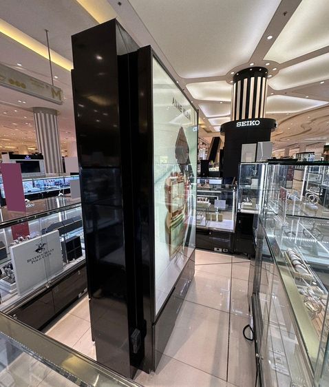 Light Box ป้ายโฆษณาสินค้า ป้ายไฟทรงสูง 2 ด้าน ด้านข้างเป็นกระจกเงา รูปที่ 3