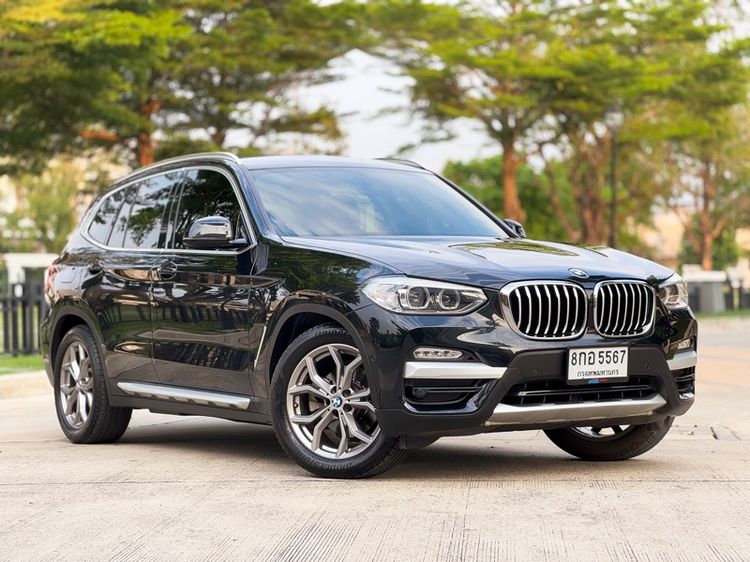BMW X3 2019 2.0 xDrive20d Highline 4WD Utility-car ดีเซล ไม่ติดแก๊ส เกียร์อัตโนมัติ ดำ รูปที่ 3