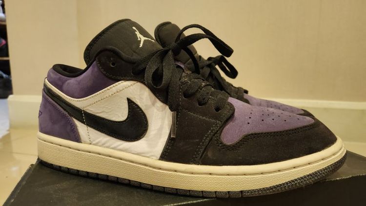 รองเท้า Air Jordan 1 low ม่วง แท้ มือสอง รูปที่ 9