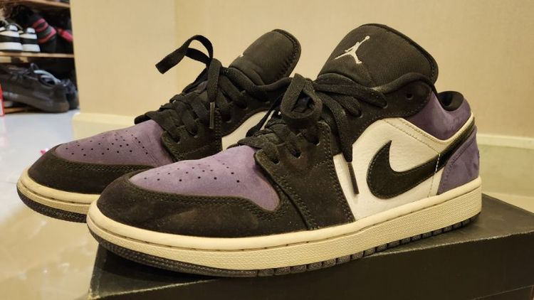 รองเท้า Air Jordan 1 low ม่วง แท้ มือสอง รูปที่ 6