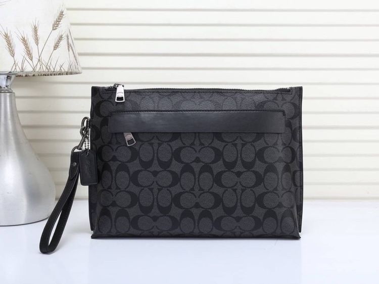 Coach กระเป๋าคลัชผู้ชาย 11“  รูปที่ 8