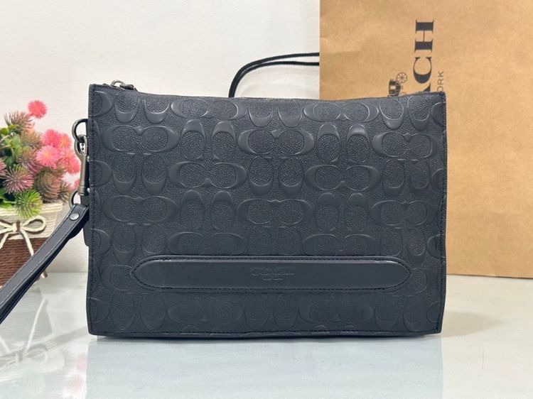 Coach กระเป๋าคลัชผู้ชาย 11“  รูปที่ 17