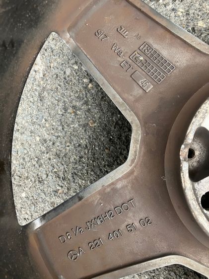  ล้อ AMG Benz แท้ S-Class W221 ลาย 5 ก้าน 18 นิ้ว 5 รู 112 ยาง 225 40 18 และ 255 35 18 ปี 2022 รูปที่ 15