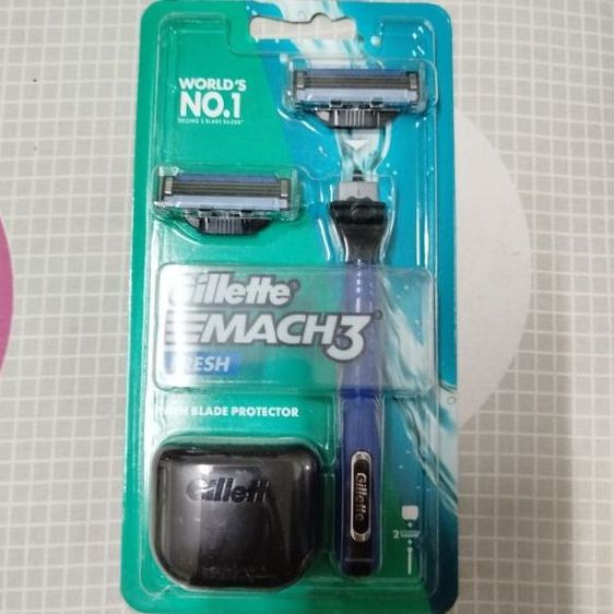 มีดโกนหนวดสำหรับผู้ชาย​ Gillette Mach3​ 1 Razor 2 Blade Refills​  รูปที่ 5