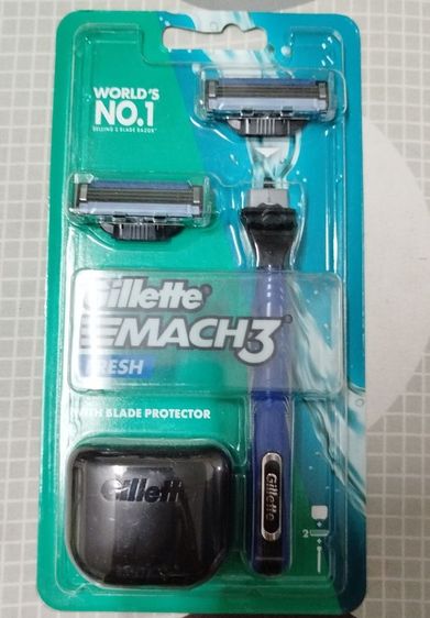 มีดโกนหนวดสำหรับผู้ชาย​ Gillette Mach3​ 1 Razor 2 Blade Refills​ 