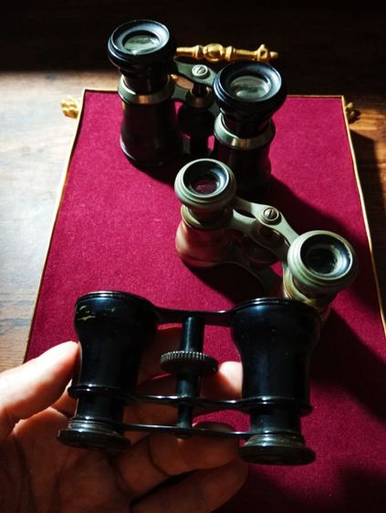อังกฤษ..กล้องส่องทางไกล opera เก่าโบราณงานอังกฤษเนื้อทองเหลืองทั้งชิ้นสภาพเยี่ยม รูปที่ 15