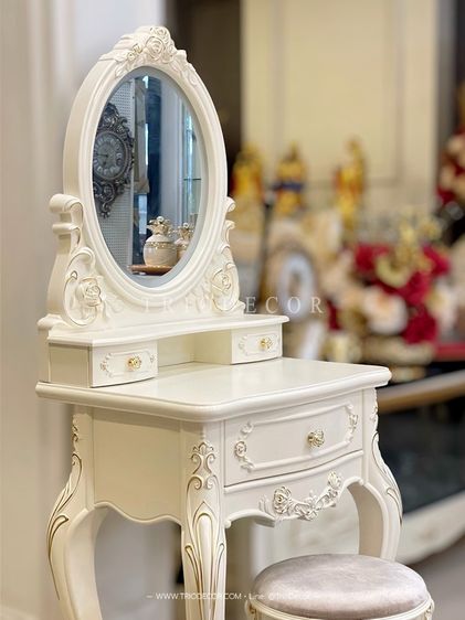 MAFALDA-VI CLASSIC DRESSING TABLE โต๊ะเครื่องแป้งสไตล์วินเทจ รุ่น มาเฟลดา 6 รูปที่ 4