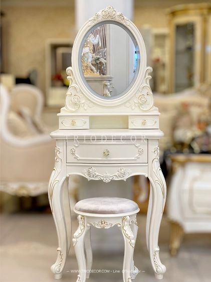 MAFALDA-VI CLASSIC DRESSING TABLE โต๊ะเครื่องแป้งสไตล์วินเทจ รุ่น มาเฟลดา 6 รูปที่ 3