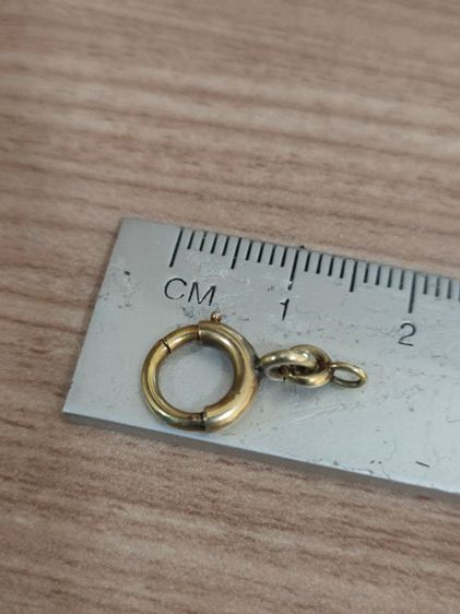 ห่วงสปริง ทองคำ 14K 58 เปอร์เซ็นต์ งานเก่าต่างประเทศ รูปที่ 5