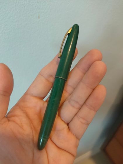 ปากกาหมึกซึม ดินสอ วินเทจ แบรนด์ Sheaffer สีเขียวคู่ หัวทอง 14K รูปที่ 8