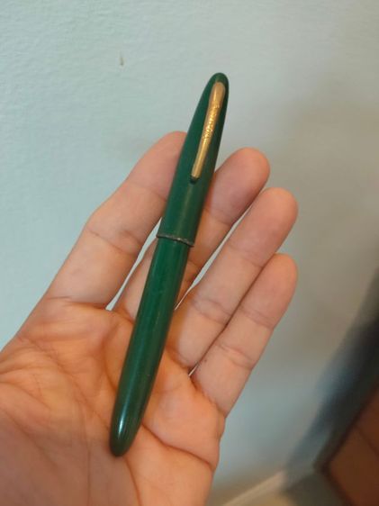 ปากกาหมึกซึม ดินสอ วินเทจ แบรนด์ Sheaffer สีเขียวคู่ หัวทอง 14K รูปที่ 2