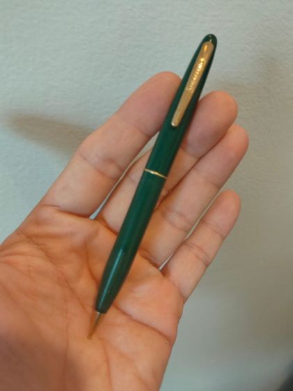 ปากกาหมึกซึม ดินสอ วินเทจ แบรนด์ Sheaffer สีเขียวคู่ หัวทอง 14K รูปที่ 9