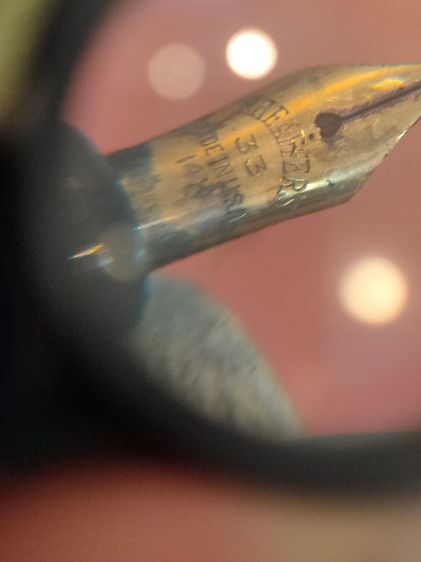 ปากกาหมึกซึม ดินสอ วินเทจ แบรนด์ Sheaffer สีเขียวคู่ หัวทอง 14K รูปที่ 11