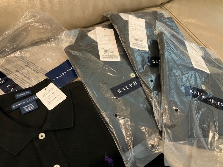 เสื้อ Polo Ralph Lauren สีดำ ผู้หญิง หรือเด็กผู้หญิง ทรงเข้ารูป Skinny Fit Size S ของแท้ ของใหม่จาก Shop ที่ญี่ปุ่น รูปที่ 4