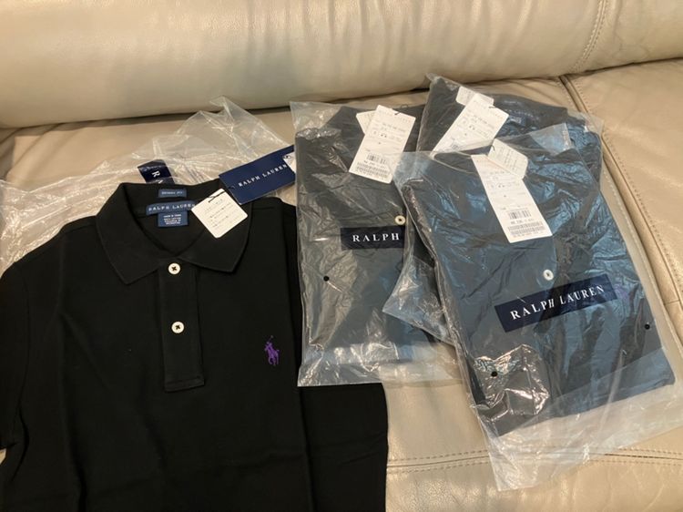 แขนสั้น เสื้อโปโล อื่นๆ เสื้อ Polo Ralph Lauren สีดำ ผู้หญิง หรือเด็กผู้หญิง ทรงเข้ารูป Skinny Fit Size S ของแท้ ของใหม่จาก Shop ที่ญี่ปุ่น