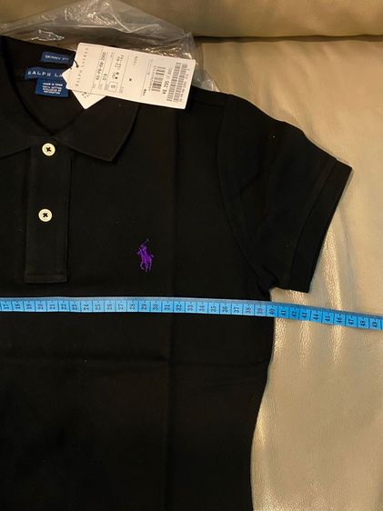 เสื้อ Polo Ralph Lauren สีดำ ผู้หญิง หรือเด็กผู้หญิง ทรงเข้ารูป Skinny Fit Size S ของแท้ ของใหม่จาก Shop ที่ญี่ปุ่น รูปที่ 11