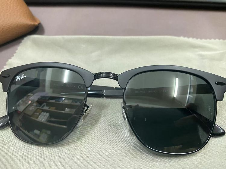 แว่นตากันแดด แว่น Ray-Ban Clubmaster Metal Sunglasses - RB3716 ของแท้