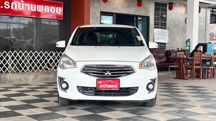 Mitsubishi Attrage 2015 1.2 GLS LTD Sedan เบนซิน ไม่ติดแก๊ส เกียร์อัตโนมัติ ขาว รูปที่ 2
