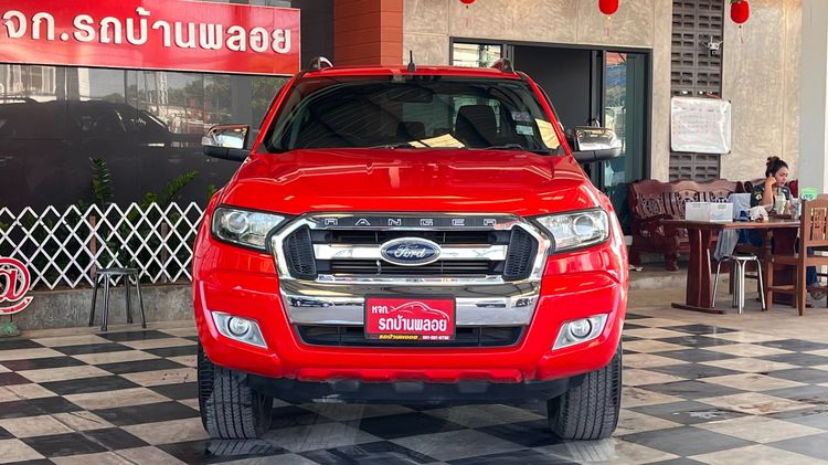 Ford Ranger 2018 2.2 Hi-Rider XLT Pickup ดีเซล ไม่ติดแก๊ส เกียร์ธรรมดา แดง รูปที่ 2