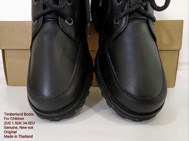 Timberland Boots For Children 2US 34EU(21.0cm) Genuine, New but not Original ของแท้ ใหม่มือ 1 มีตำหนินำไปปรับปรุงให้ทนทานดีขึ้นตามรายละเอียด รูปที่ 7