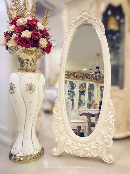 MAFALDA - II CLASSIC MIRROR กระจกเงาตั้งพื้นสไตล์วินเทจ รุ่น มาเฟลดา 2 รูปที่ 6