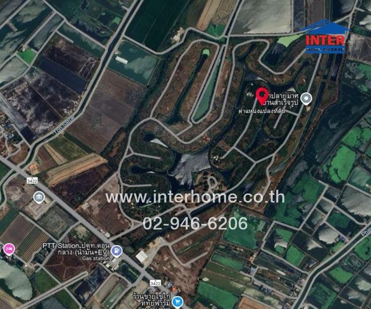 ไม่ใช่ ที่ดินเปล่า 2 ไร่ 97 ตร.ว. หมู่บ้านเลคไซด์การ์เด้นท์โฮม2 สุพรรณบุรี ใกล้ปั้มปตท.ดอนกลาง ถนนมาลัยแมน ถนนหมายเลข3422 สองพี่น้อง สุพรรณบุรี